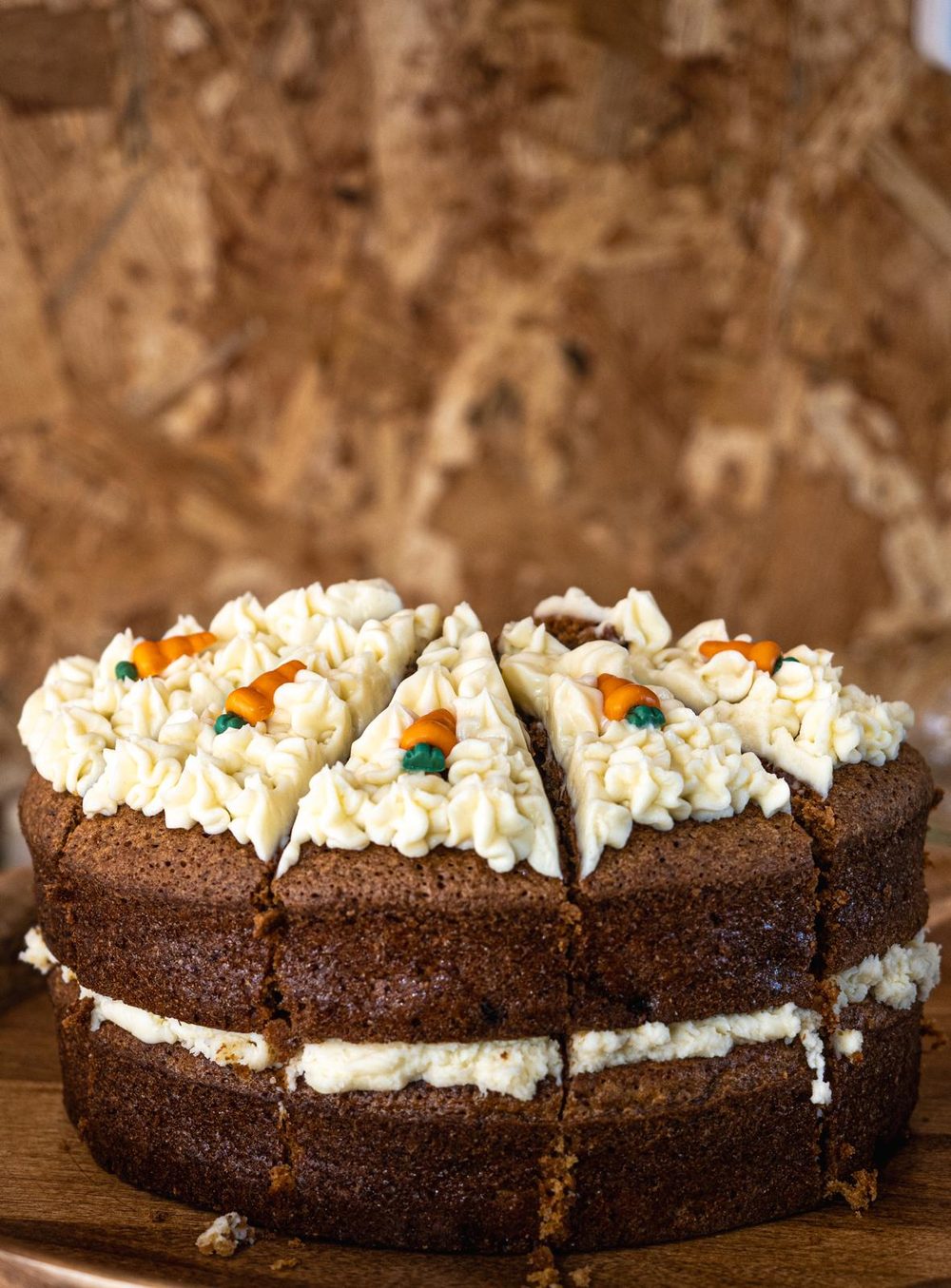 Homemade carrot cake