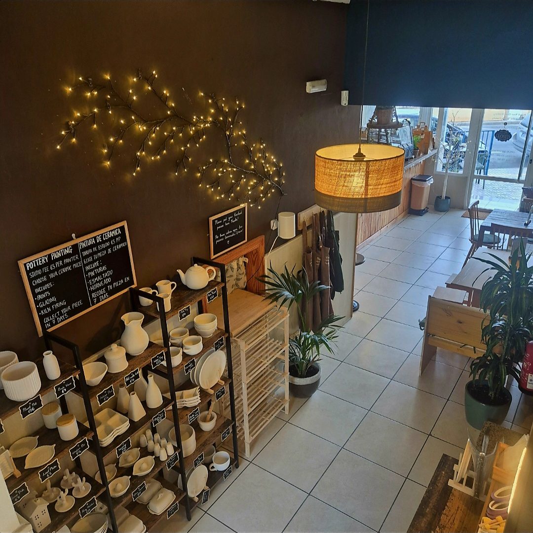 Inside The Pottery Patch café in Altea