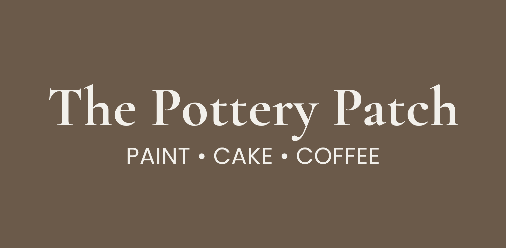 The Pottery Patch — Paint · Cake · Coffee